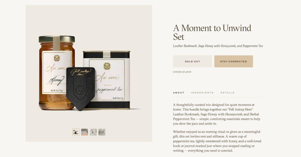 Photo of As Ever products