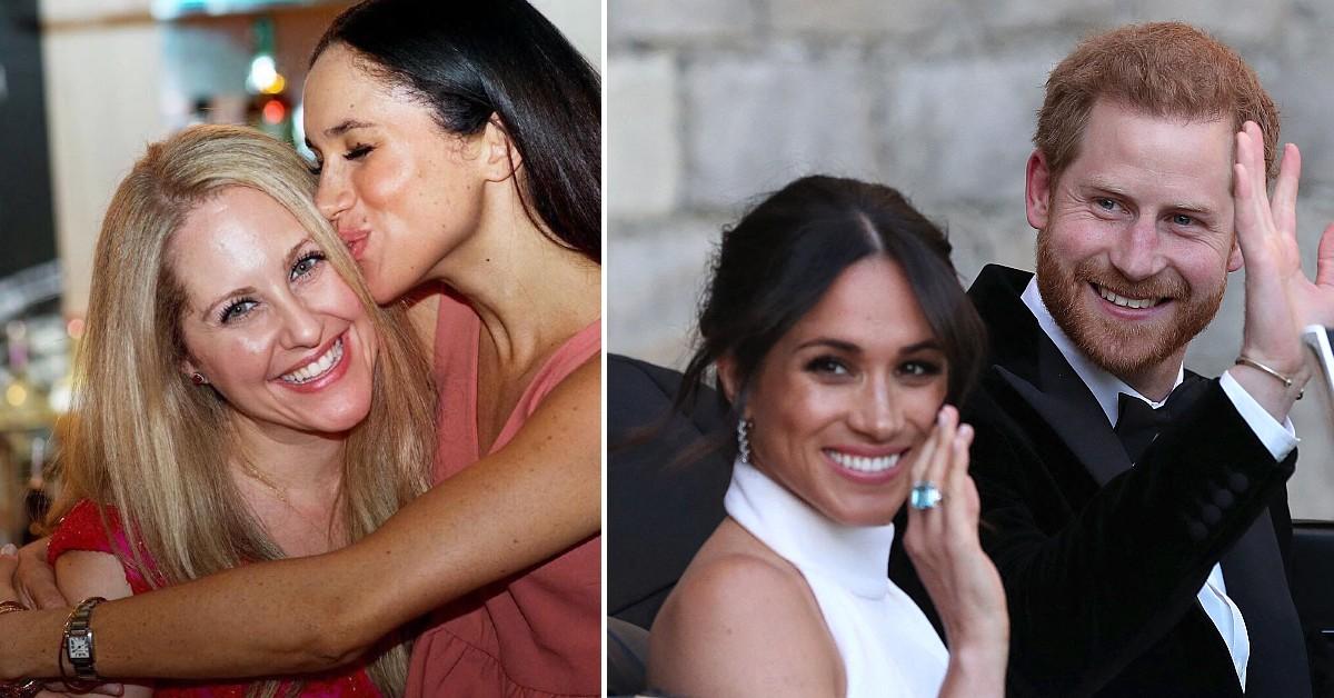 Composite photo of Lindsay Jay Roth, Meghan Markle and Prince Harry