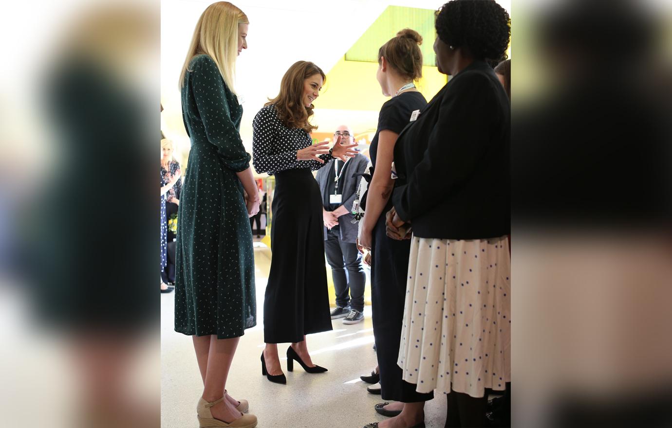 Duchess Kate Middleton Dressed Casual As She Visited Sunshine House Children and Young People's Health and Development Centre in London