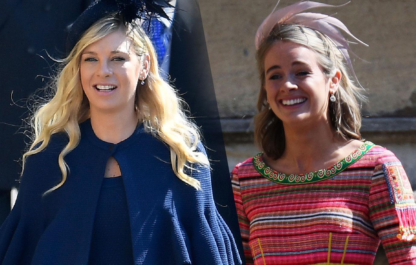 Prince Harrys Ex Girlfriends Cressida Bonas And Chelsy Davy Arrive To The Royal Wedding