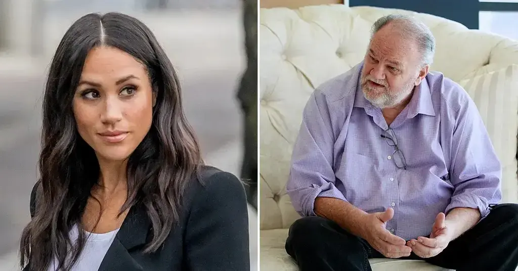 Composite photo of Meghan Markle and Thomas Markle