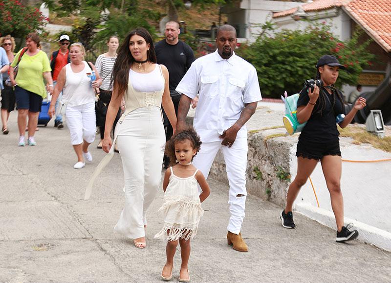 //kim kardashian kanye west north west cuba vacation filming