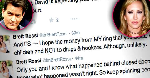 Brett Rossi Charlie Sheen Drugs Twitter Rant