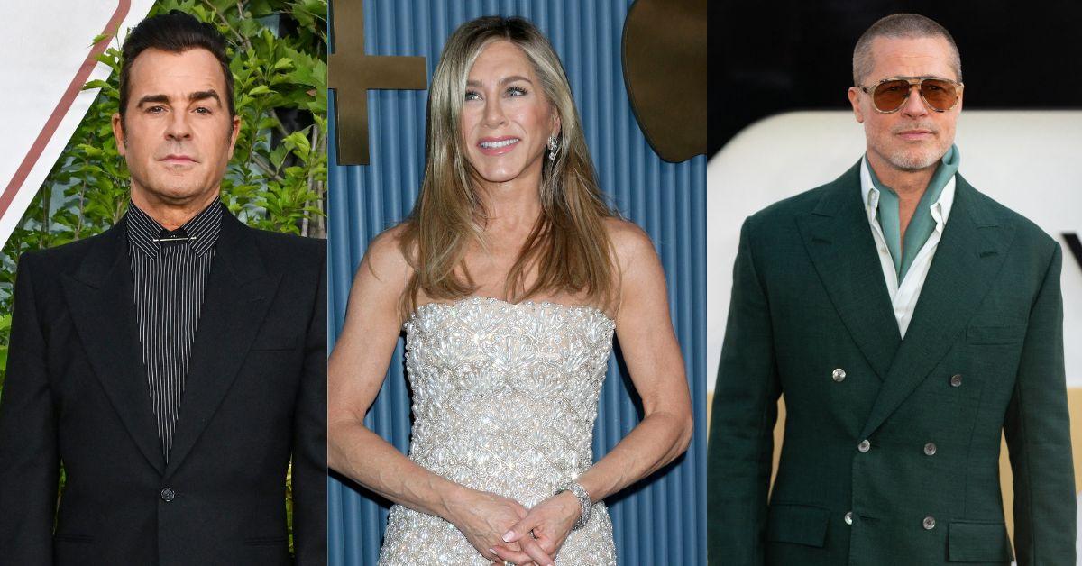 Brad Pitt and Justin Theroux have kept Aniston's private life discreet post-divorce.