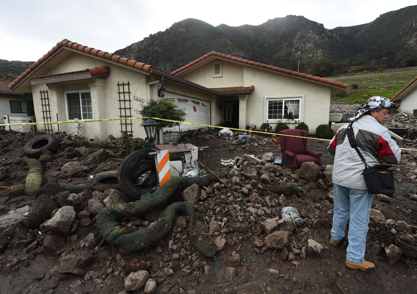 California Mudslide Celebrity Homes Destroyed