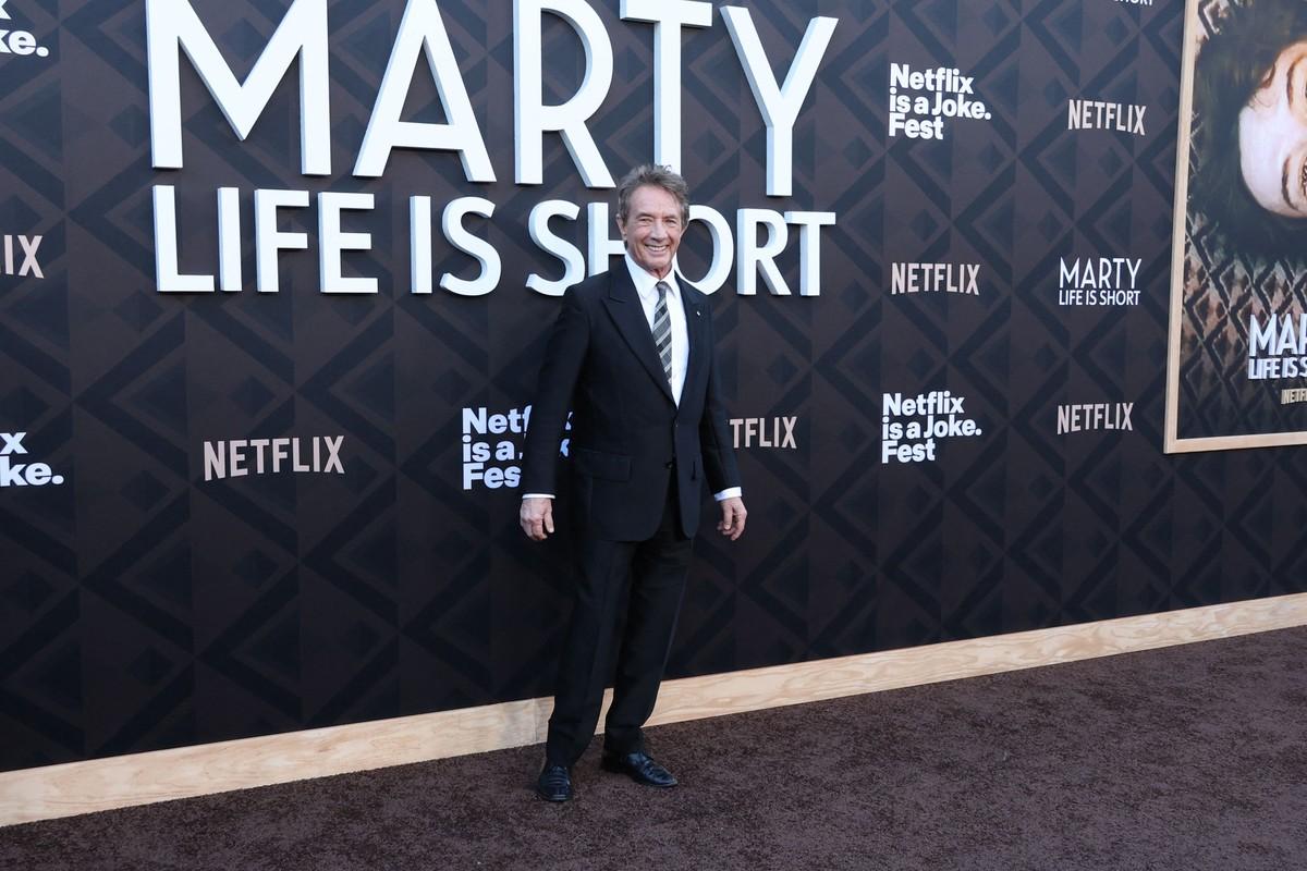 Following Katherine's death, Martin attended the premiere of his Netflix documentary 'Life Is Short' with sons Oliver and Henry.