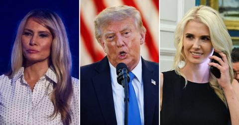 split image of Melania Trump; Donald Trump; Natalie Harp