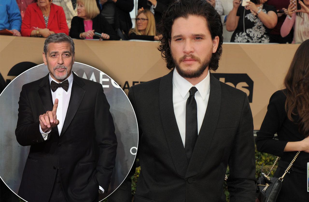 George Clooney Kit Harrington Not Friends