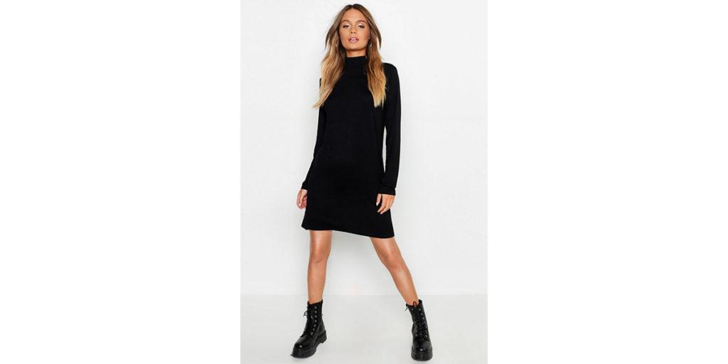 boohoo turtleneck dress x