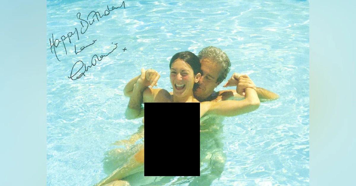 Photo of Jeffrey Epstein and  Ghislaine Maxwell