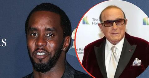 split image of Sean Combs and Clive Davis