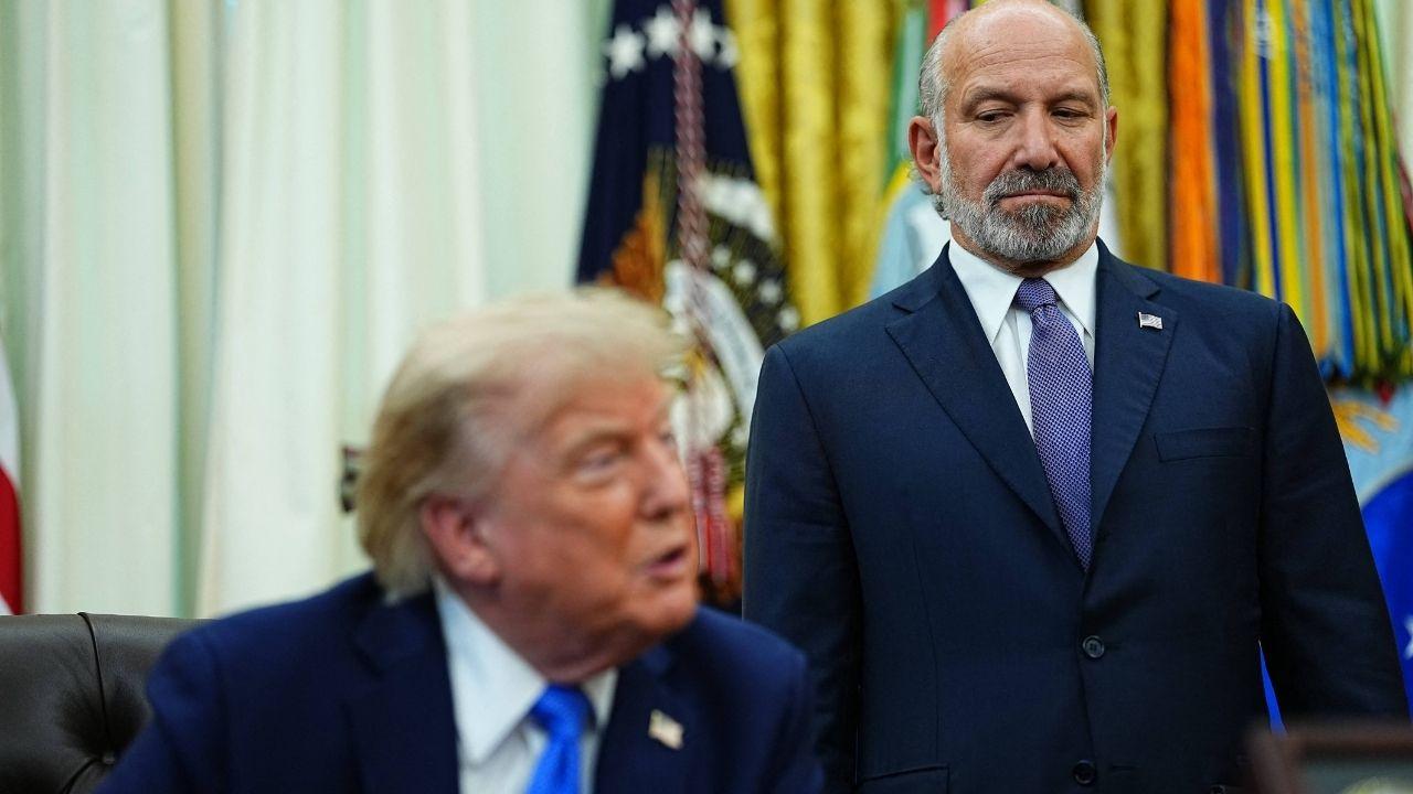 Photo of Donald Trump and Howard Lutnick