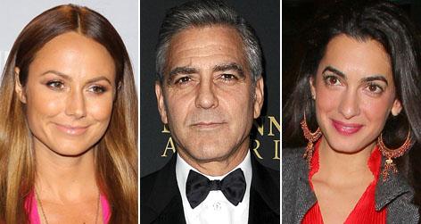 //george clooney stacy kiebler amal alamuddin love triangle square