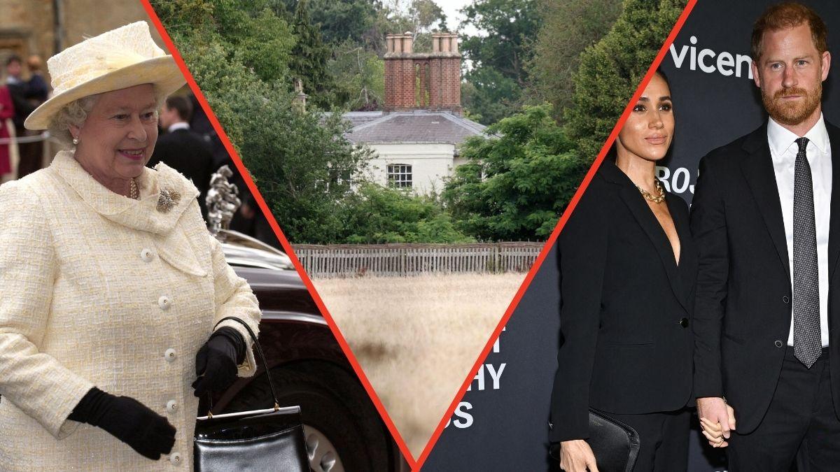 Photo of Queen Elizaebth II, Frogmore Cottage, Prince Harry and Meghan Markle