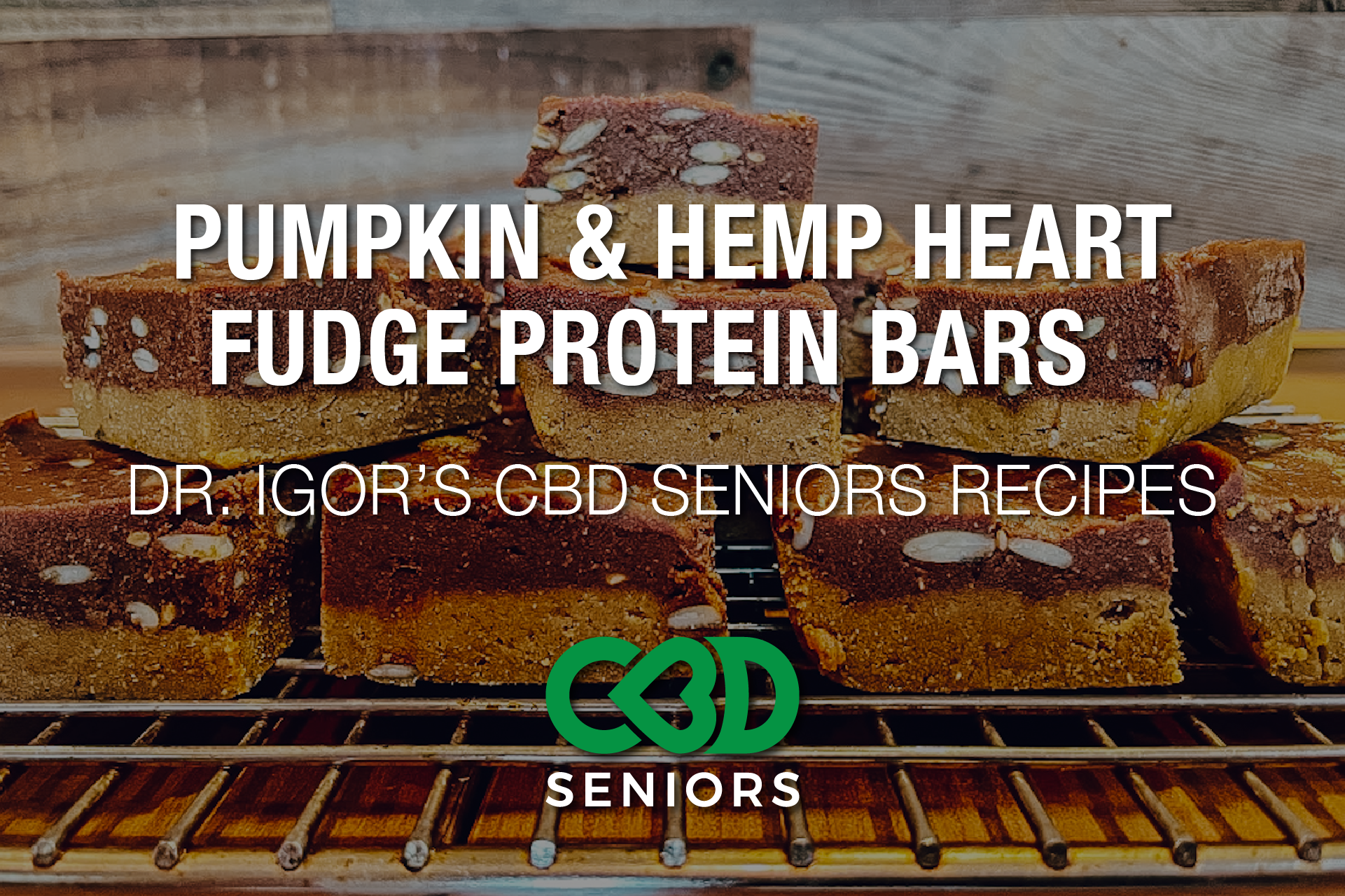 Dr. Igor’s Pumpkin & Hemp Heart Fudge Protein Bars Recipe