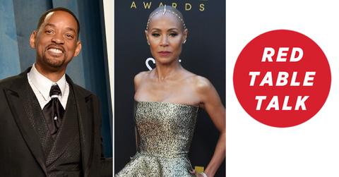 will smith talking chris rock smack jada red table talk pp