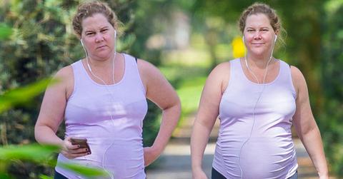 Pregnant Amy Schumer Shows Off Baby Bump During Makeup-Free Stroll