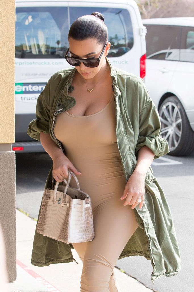 Kim Kardashian Nude Bodysuit Post Baby Body