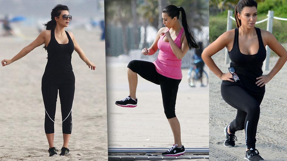 From Toning Her Booty To Using Kanye For Encouragement—Kim's Trainers