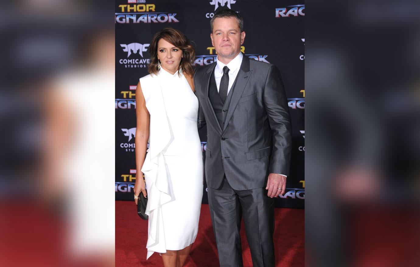 matt damon marriage counseling wife Luciana Barroso