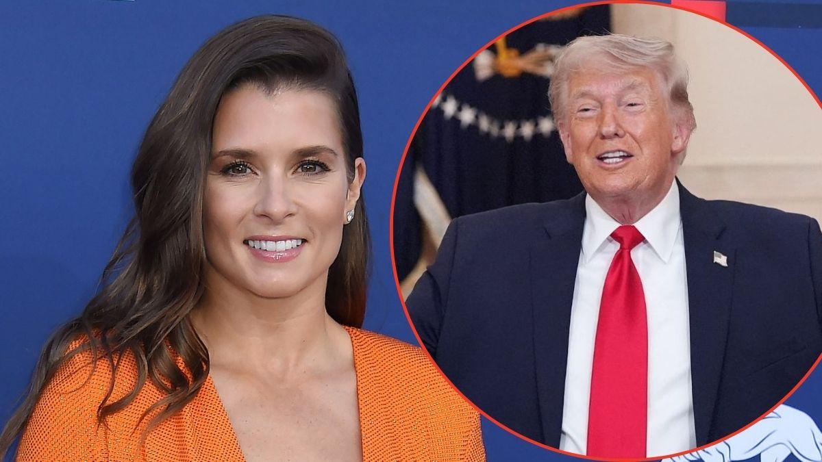 image of Danica Patrick and Donald Trump