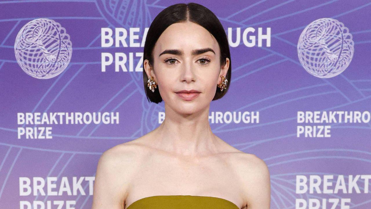 image of The singer had an emotional moment with his daughter, actress Lily Collins.