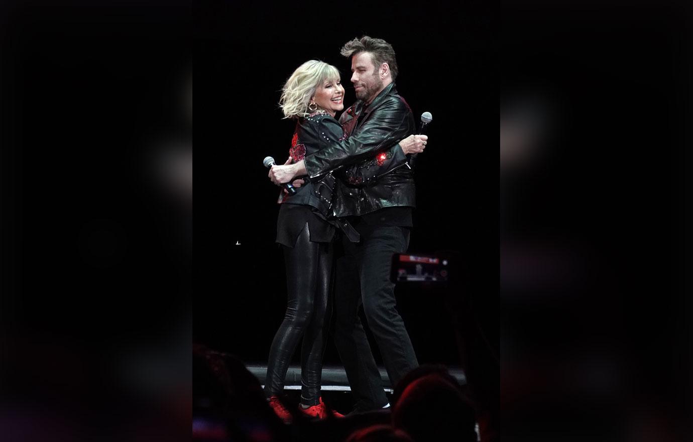 Olivia-Newton John Has Grease Reunion With John Travolta