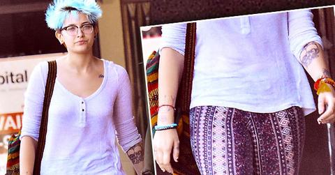 Paris Jackson Tattoos Blue Hair