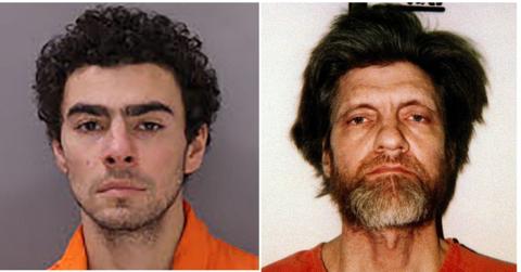 Split photo of Luigi Mangione and Ted Kaczynski