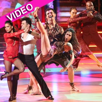 Dancing With The Stars: Karina Smirnoff and Apolo Ohno put on a