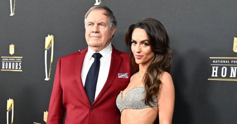 Photo of Bill Belichick and Jordon Hudson.