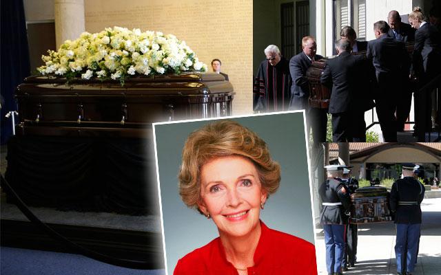 Nancy Reagan Dead Funeral