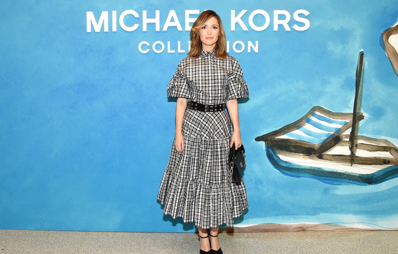 Rose Byrne attended the Michael Kors Collection Spring 2019 Runway Show at Pier 17 on September 12, 2018 in New York City.