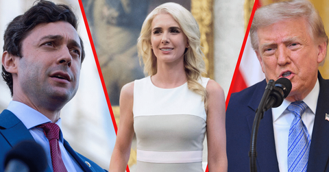 Jon Ossoff is accused of suggesting Donald Trump is having an affair with his aide, Natale Harp.