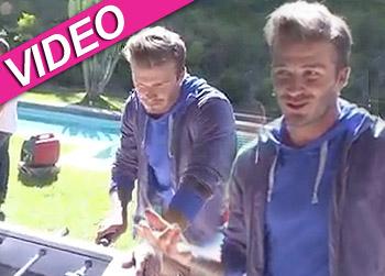 //david beckham foosball youtube