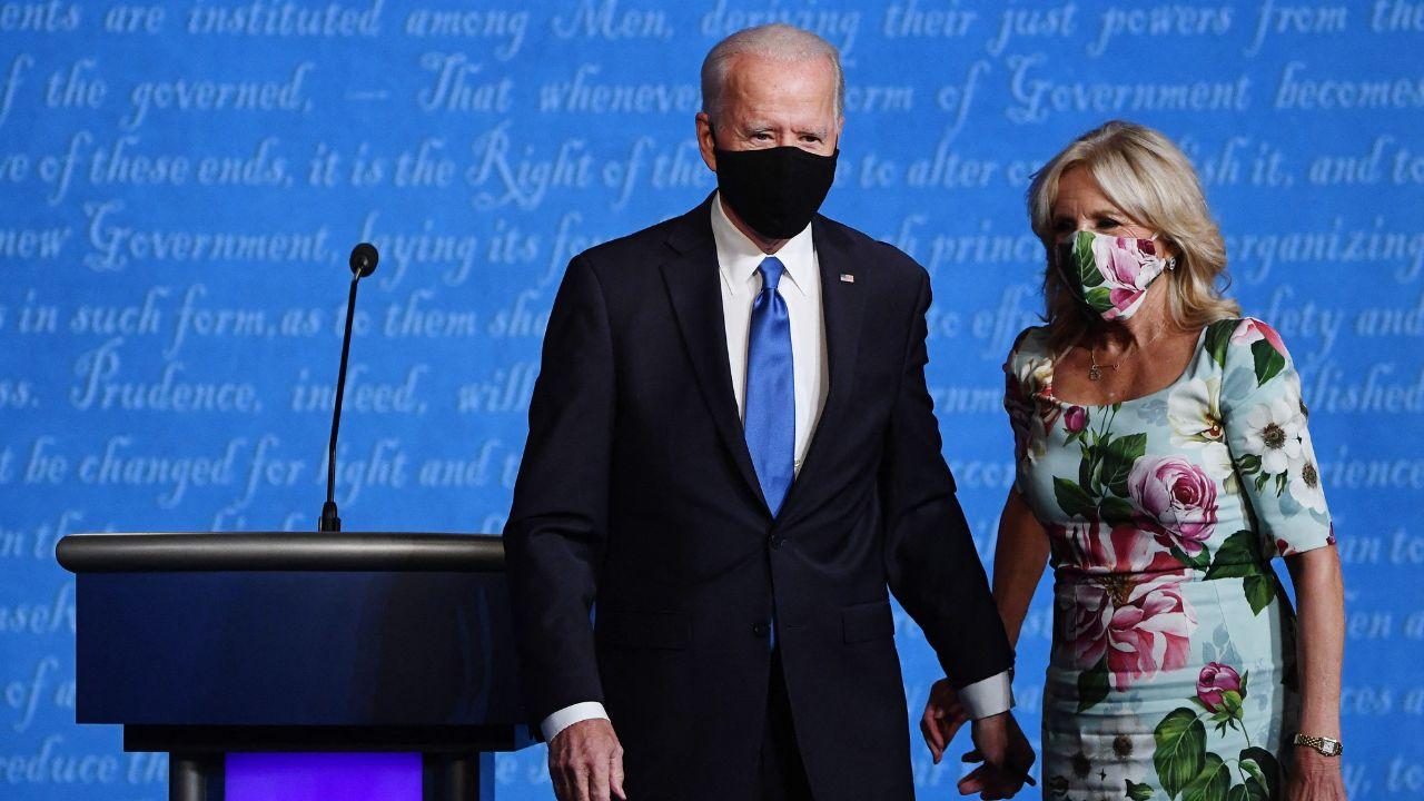 A photo of Joe and Jill Biden