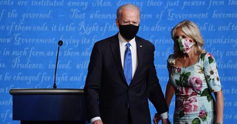 A photo of Joe and Jill Biden