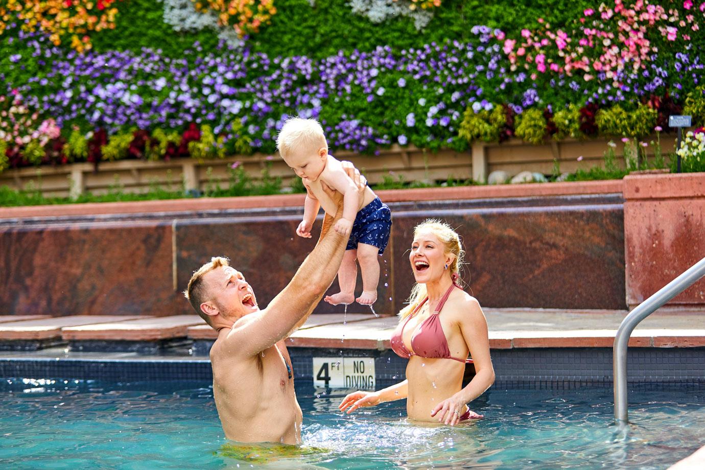 //Heidi Montag Baby Gunner Bikini Pool