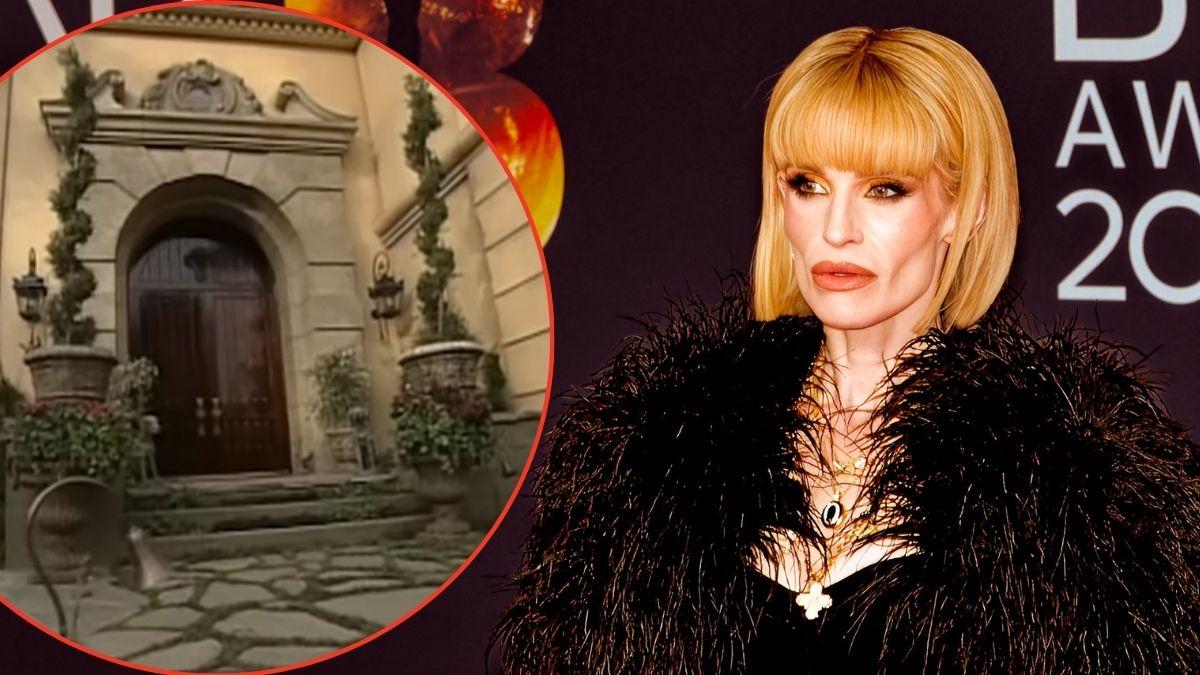 Photo of The Osbourne's front door and Kelly Osbourne