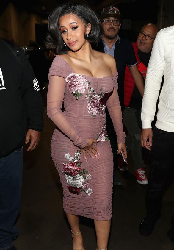 Cardi B flashes her private parts and nipples at Calibash Los Angeles 2018 at Staples Center