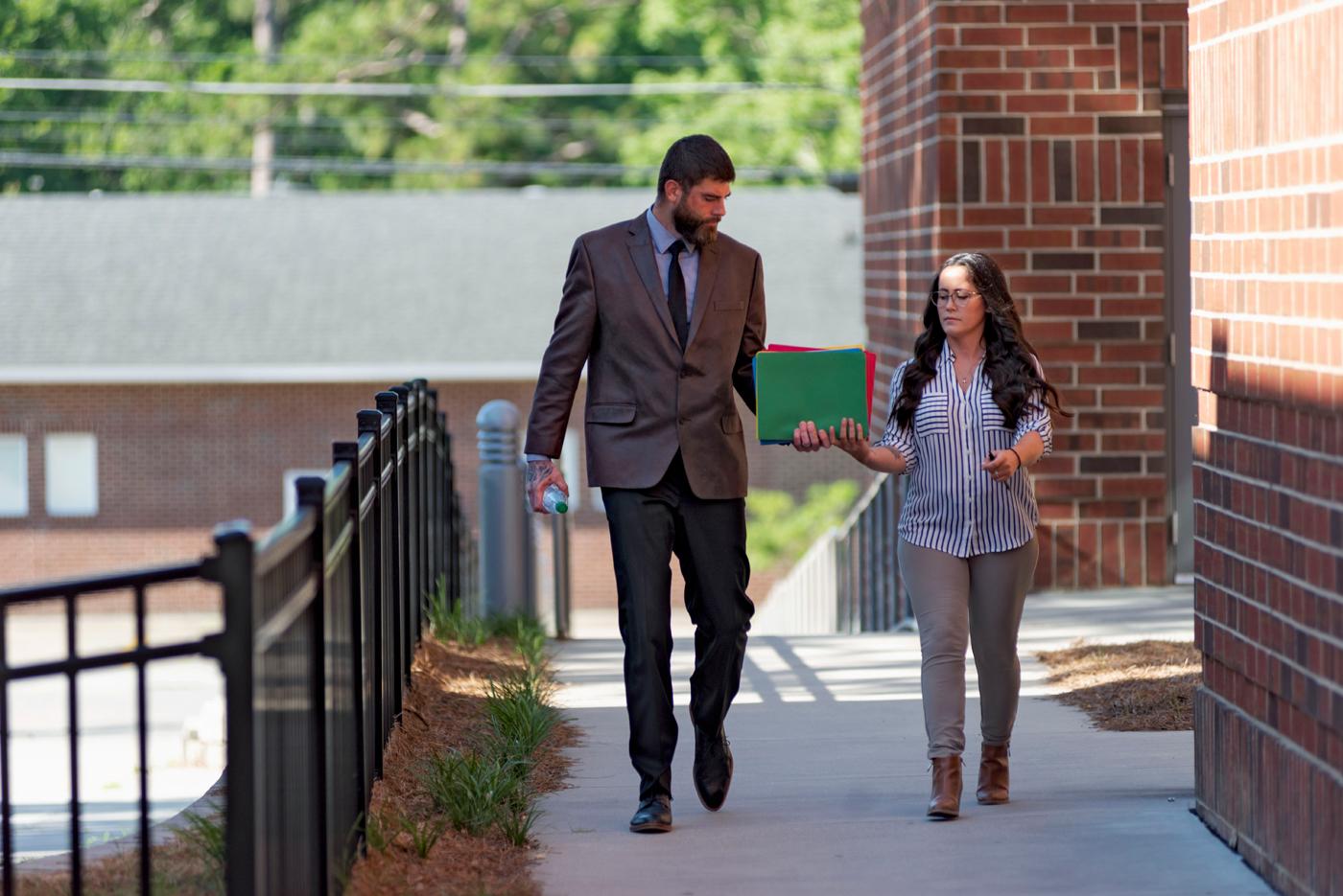 Jenelle Evans David Eason Outside Court