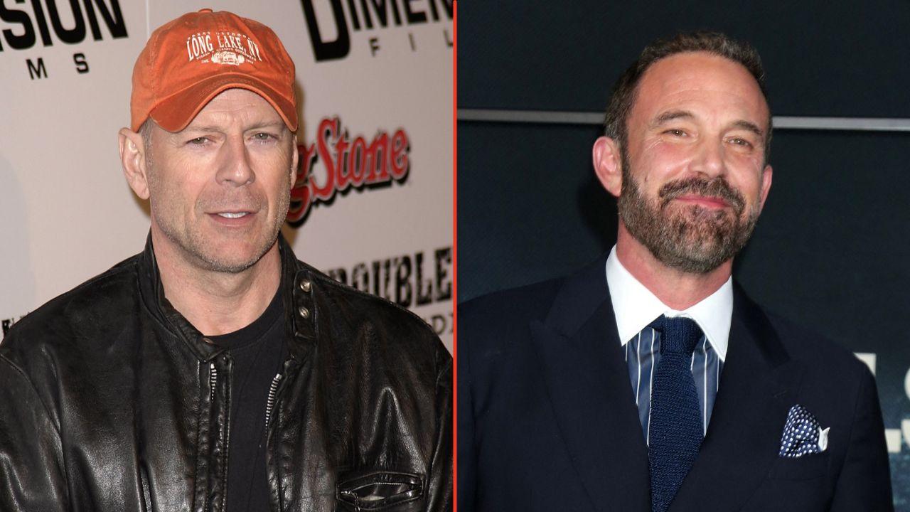 Split photos of Bruce Willis and Ben Affleck