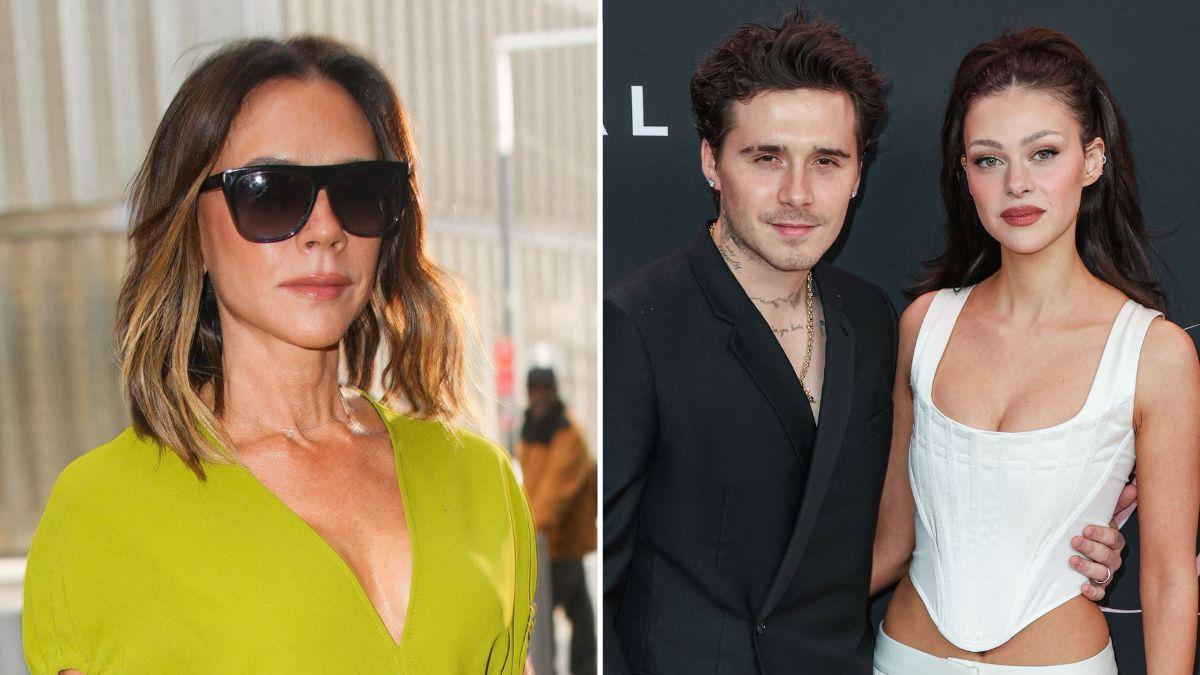 picture of Victoria Beckham, Brooklyn Beckham and Nicola Peltz