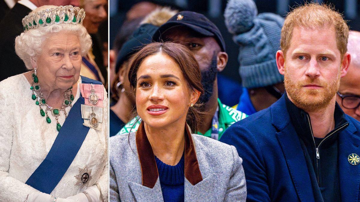 Photo of Queen Elizabeth, Meghan Markle, Prince Harry