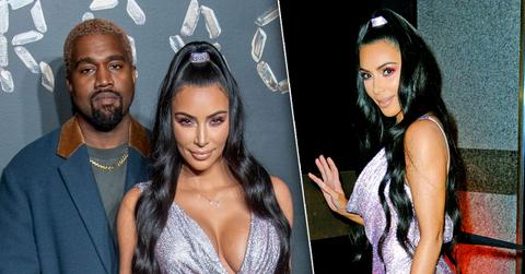 Kim Kardashian Boobs Celebrities Versace 2019 Fashion Show