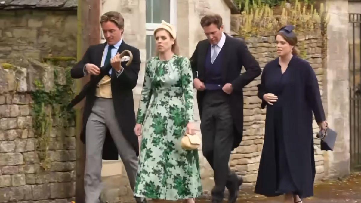 Photo of Princess Beatrice, Princess Eugenie and their husbands