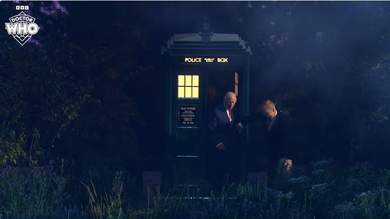 Photo of King Charles and Tardis