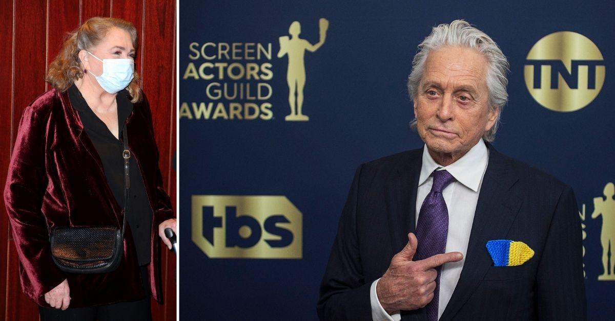 michael douglas puts bitter kathleeen rivalry aside