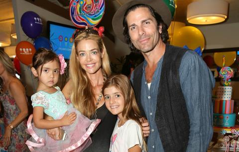 Denise Richards (L) and Greg Lauren attended Dylan's Candy Bar Candy Girl Collection LA Launch Event at Dylan's Candy Bar on May 17, 2014 in Los Angeles, California. (Photo by Rachel Murray/Getty Images for Dylan's Candy Bar)