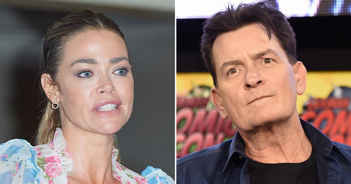 denise richards charlie sheen custody support divorce war party house daughter sami lola